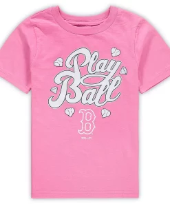 Preschool Pink Boston Red Sox Ball Girl T-Shirt