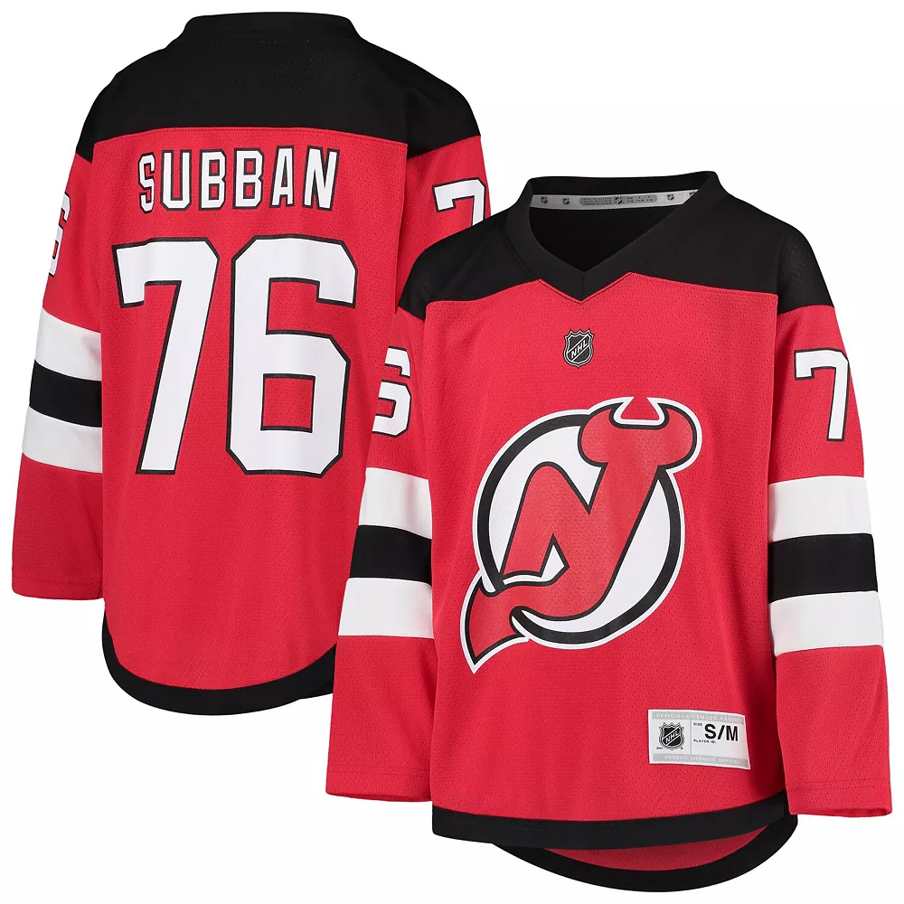 Youth P.K. Subban Red New Jersey Devils Home Player Replica Jersey 2 Youth P.K. Subban Red New Jersey Devils Home Player Replica Jersey - Image 2