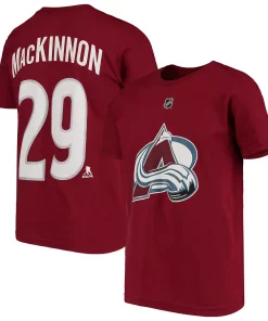Youth Nathan MacKinnon Burgundy Colorado Avalanche Player Name & Number T-Shirt -MLB Shop 4375066 ALT