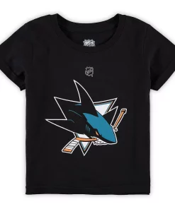 Toddler Black San Jose Sharks Primary Logo T-Shirt