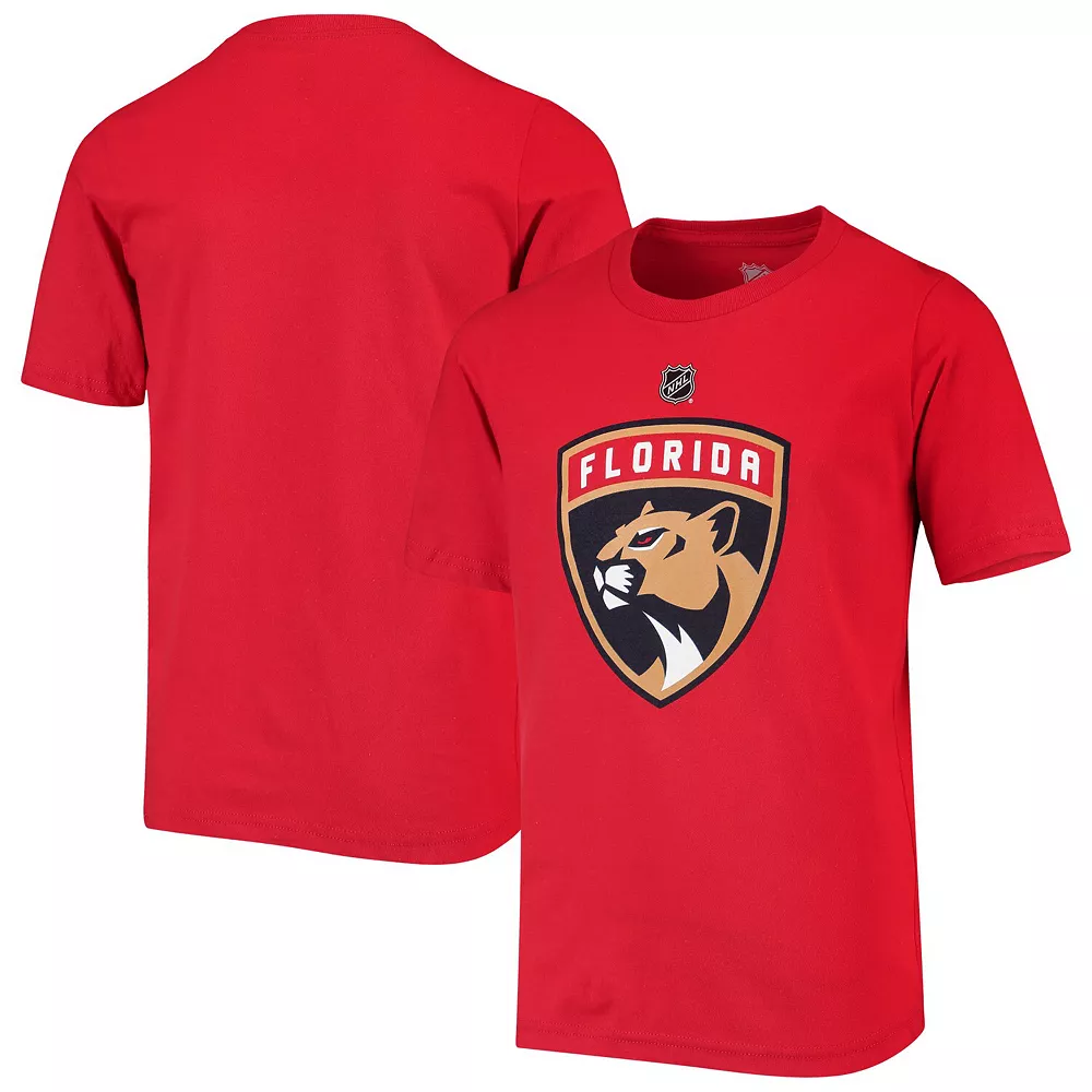 Youth Red Florida Panthers Primary Logo T-Shirt 1 Youth Red Florida Panthers Primary Logo T-Shirt