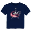 Toddler Navy Columbus Blue Jackets Primary Logo T-Shirt