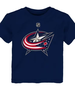 Toddler Navy Columbus Blue Jackets Primary Logo T-Shirt