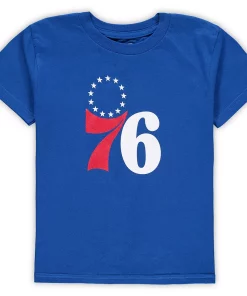 Preschool Royal Philadelphia 76ers Primary Team Logo T-Shirt