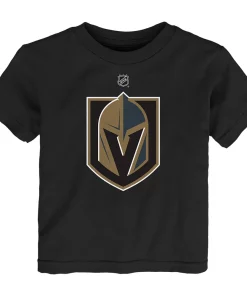 Toddler Black Vegas Golden Knights Primary Logo T-Shirt