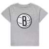 Preschool Heathered Gray Brooklyn Nets Primary Team Logo T-Shirt