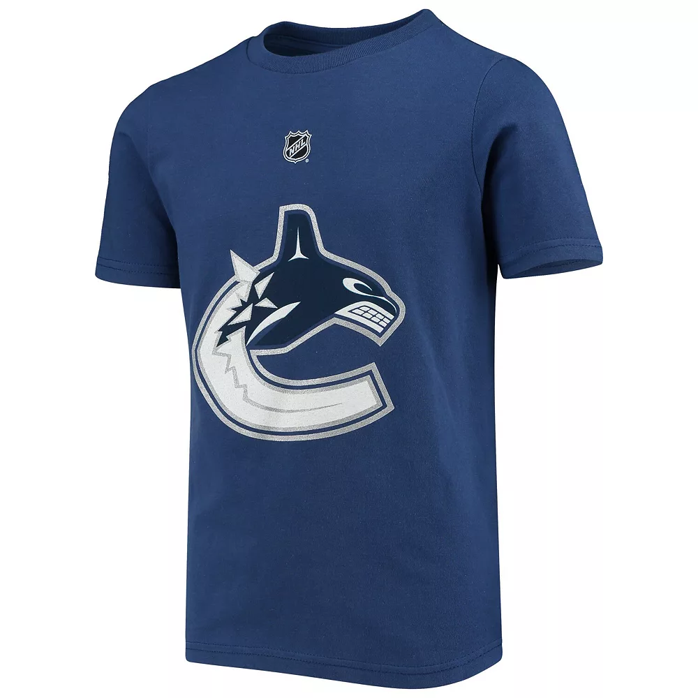 Youth Elias Pettersson Blue Vancouver Canucks Player Name & Number T-Shirt 3 Youth Elias Pettersson Blue Vancouver Canucks Player Name & Number T-Shirt - Image 3