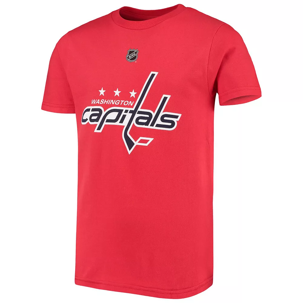 Youth Tom Wilson Red Washington Capitals Player Name & Number T-Shirt 3 Youth Tom Wilson Red Washington Capitals Player Name & Number T-Shirt - Image 3