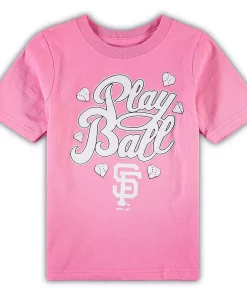 Alternative view of Preschool Pink San Francisco Giants Ball Girl T-Shirt