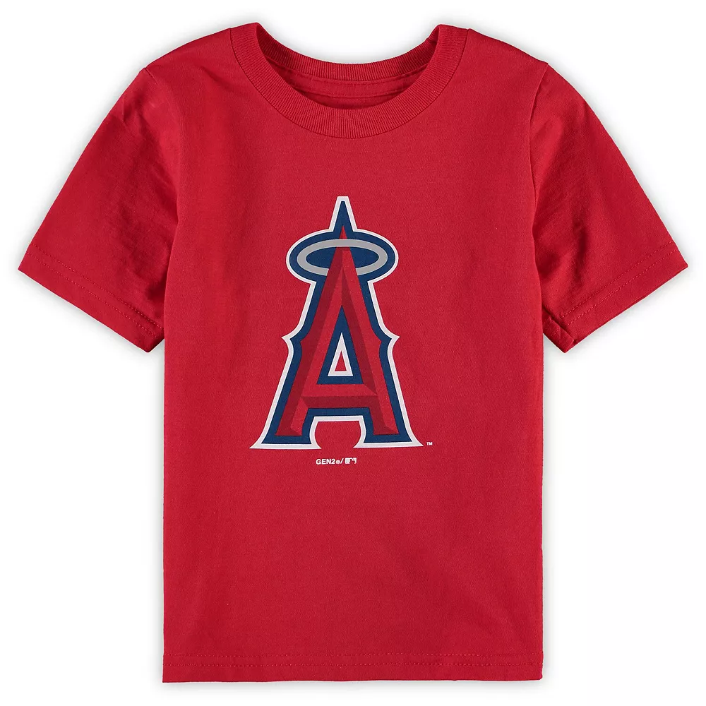 Toddler Red Los Angeles Angels Primary Team Logo T-Shirt 1 Toddler Red Los Angeles Angels Primary Team Logo T-Shirt