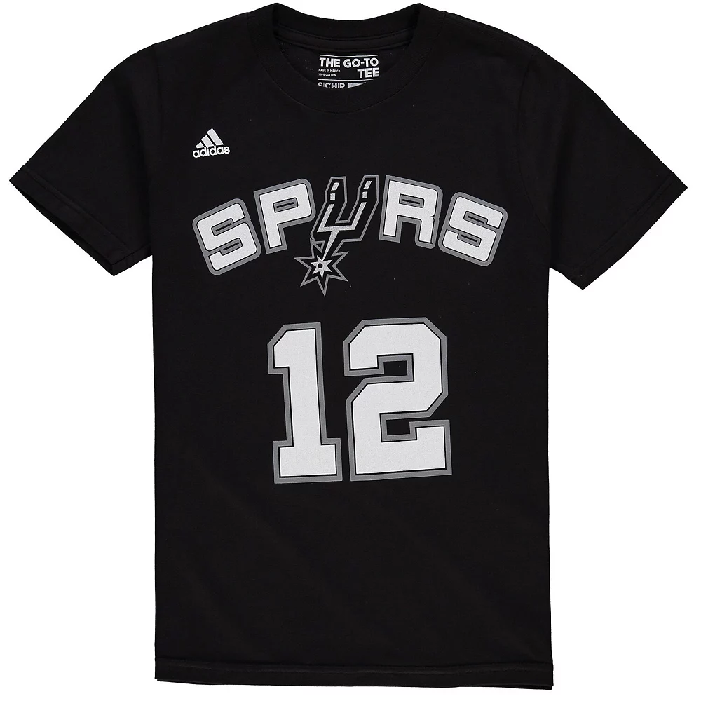 Youth LaMarcus Aldridge Black San Antonio Spurs Game Time Flat Name & Number T-Shirt 3 Youth LaMarcus Aldridge Black San Antonio Spurs Game Time Flat Name & Number T-Shirt - Image 3
