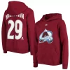 Youth Nathan MacKinnon Burgundy Colorado Avalanche Name & Number Pullover Hoodie