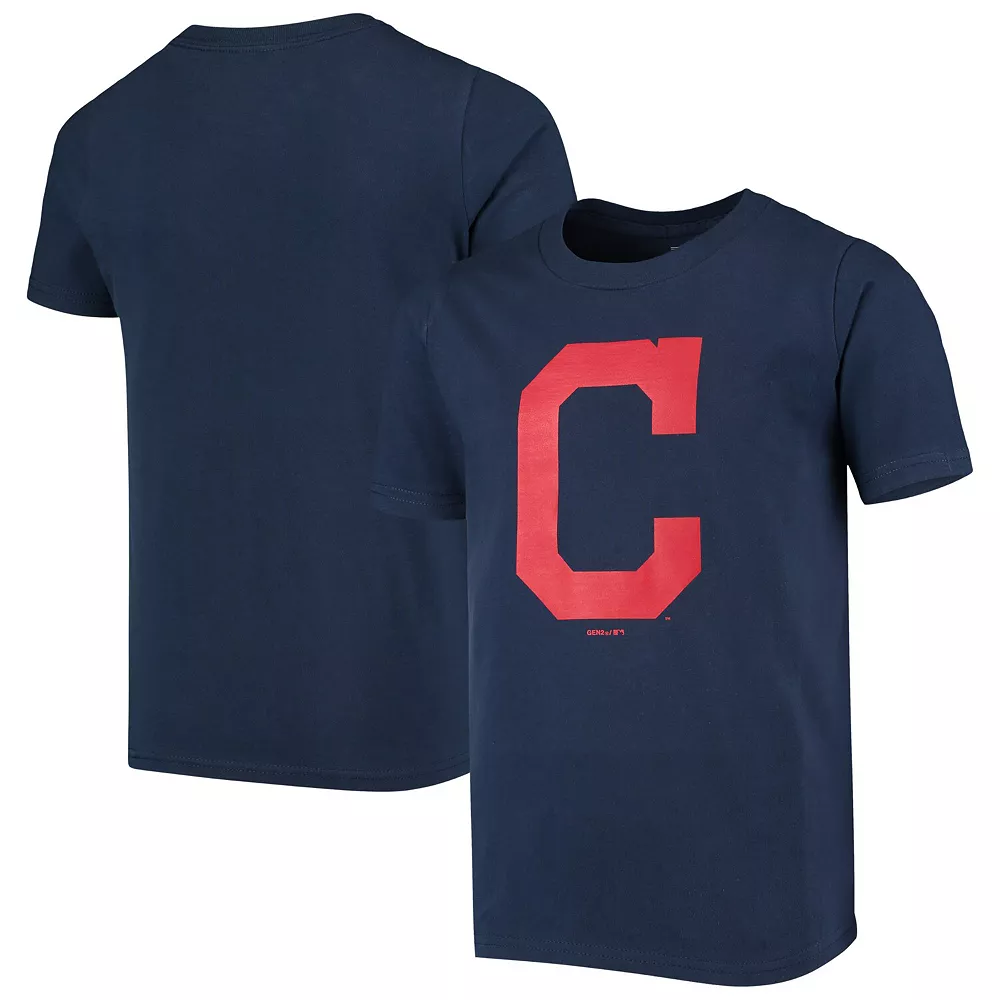 Youth Navy Cleveland Indians Primary Logo Team T-Shirt 1 Youth Navy Cleveland Indians Primary Logo Team T-Shirt