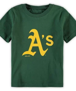 Toddler Green Oakland Athletics Primary Team Logo T-Shirt