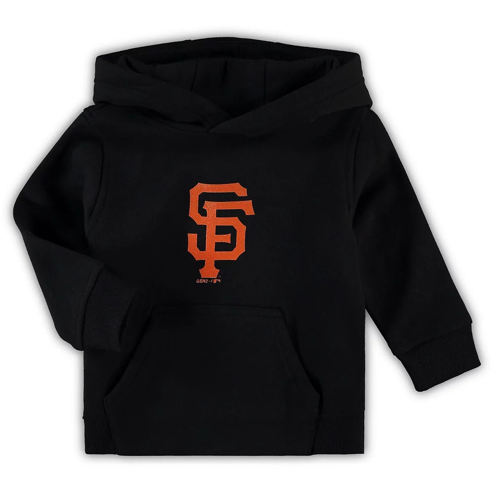 Toddler Black San Francisco Giants Primary Logo Team Pullover Hoodie 1 Toddler Black San Francisco Giants Primary Logo Team Pullover Hoodie