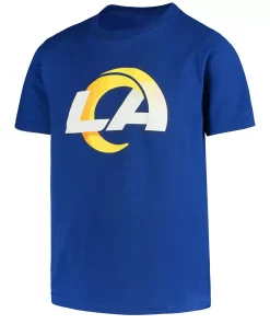 Youth Royal Los Angeles Rams Primary Logo T-Shirt 5 Youth Royal Los Angeles Rams Primary Logo T-Shirt -MLB Shop 4442616 ALT2