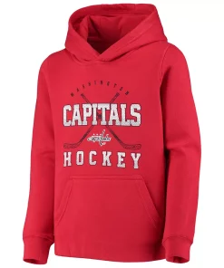 Youth Red Washington Capitals Digital Fleece Pullover Hoodie 5 Youth Red Washington Capitals Digital Fleece Pullover Hoodie -MLB Shop 4443271 ALT2