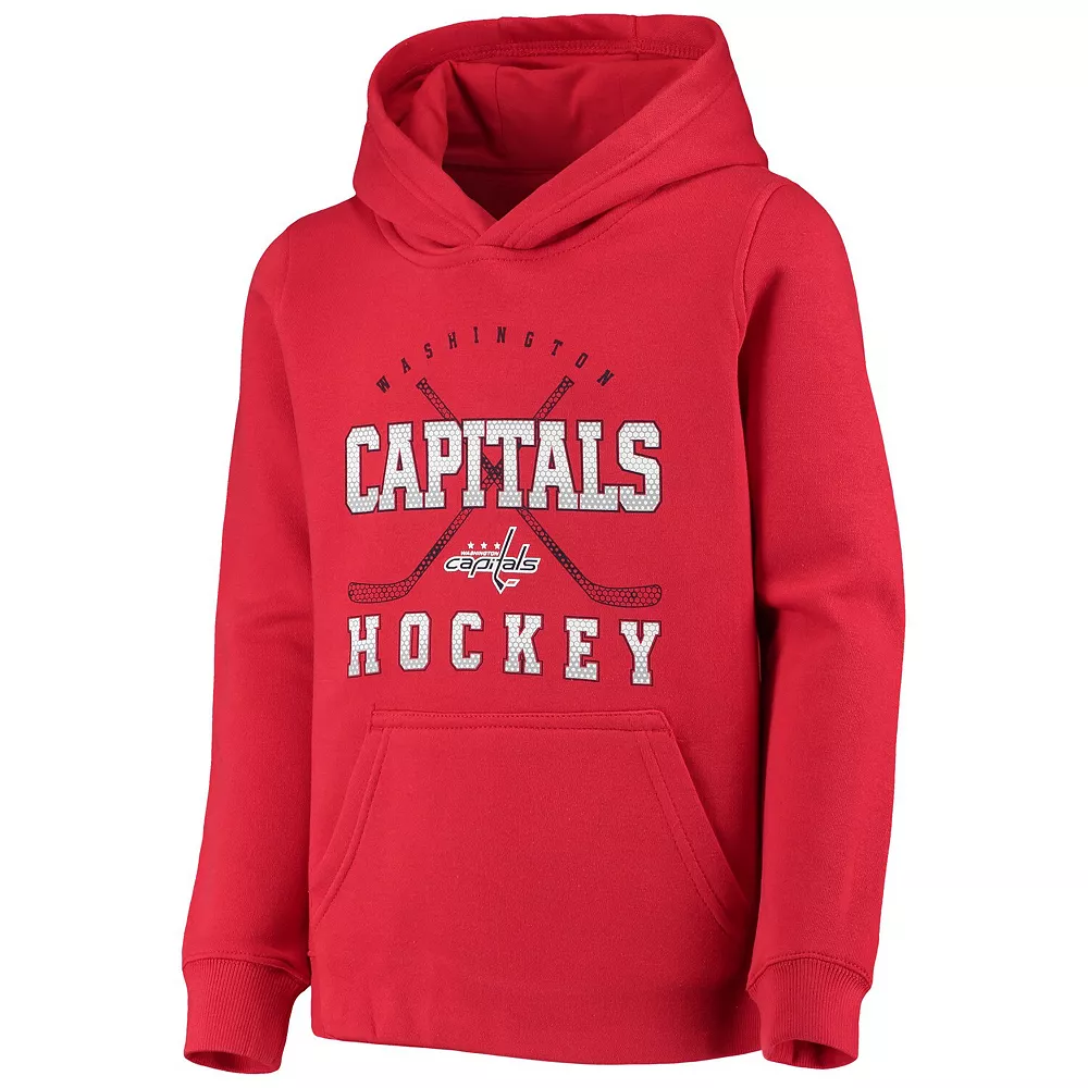 Youth Red Washington Capitals Digital Fleece Pullover Hoodie 3 Youth Red Washington Capitals Digital Fleece Pullover Hoodie - Image 3