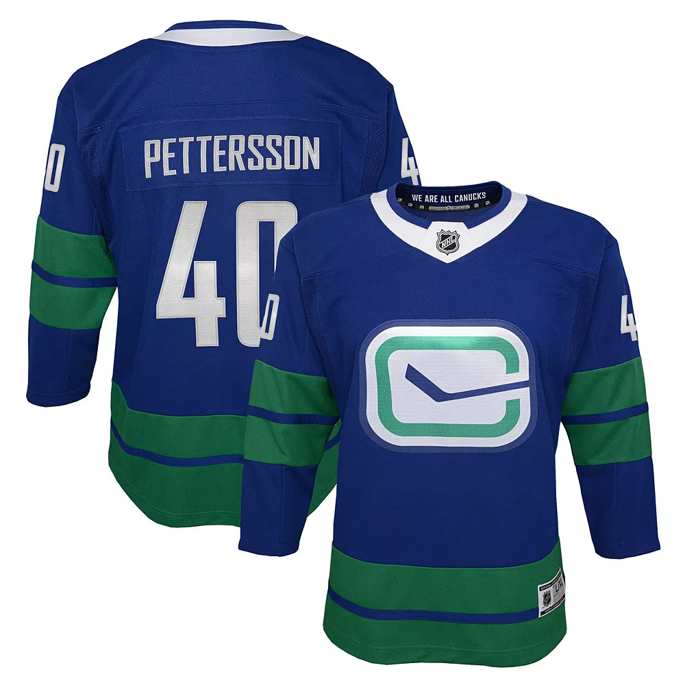 Youth Elias Pettersson Royal Vancouver Canucks 2019/20 Alternate Premier Player Jersey 2 Youth Elias Pettersson Royal Vancouver Canucks 2019/20 Alternate Premier Player Jersey - Image 2