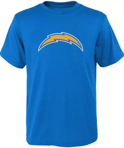 Youth Powder Blue Los Angeles Chargers Primary Logo T-Shirt