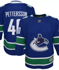 Youth Elias Pettersson Blue Vancouver Canucks 2019/20 Home Premier Player Jersey