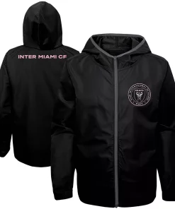 Youth Black Inter Miami CF All-Star Full-Zip Hoodie Jacket