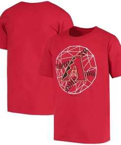 Youth Red Arizona Diamondbacks Digi-Ball T-Shirt -MLB Shop 4448674 ALT