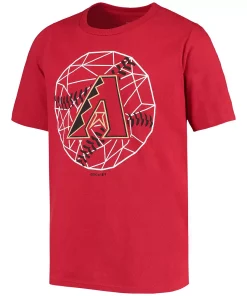 Youth Red Arizona Diamondbacks Digi-Ball T-Shirt -MLB Shop 4448674 ALT2