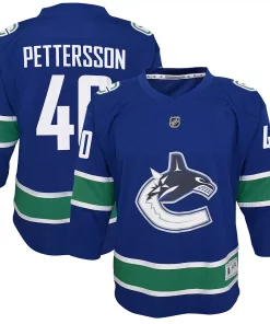 Youth Elias Pettersson Blue Vancouver Canucks 2019/20 Home Replica Player Jersey
