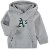 Toddler Gray Oakland Athletics Primary Logo Pullover Hoodie