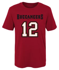 Preschool Tom Brady Red Tampa Bay Buccaneers Mainliner Player Name & Number T-Shirt 5 Preschool Tom Brady Red Tampa Bay Buccaneers Mainliner Player Name & Number T-Shirt -MLB Shop 4542116 ALT2