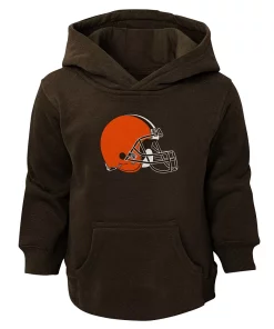 Toddler Brown Cleveland Browns Team Logo Pullover Hoodie