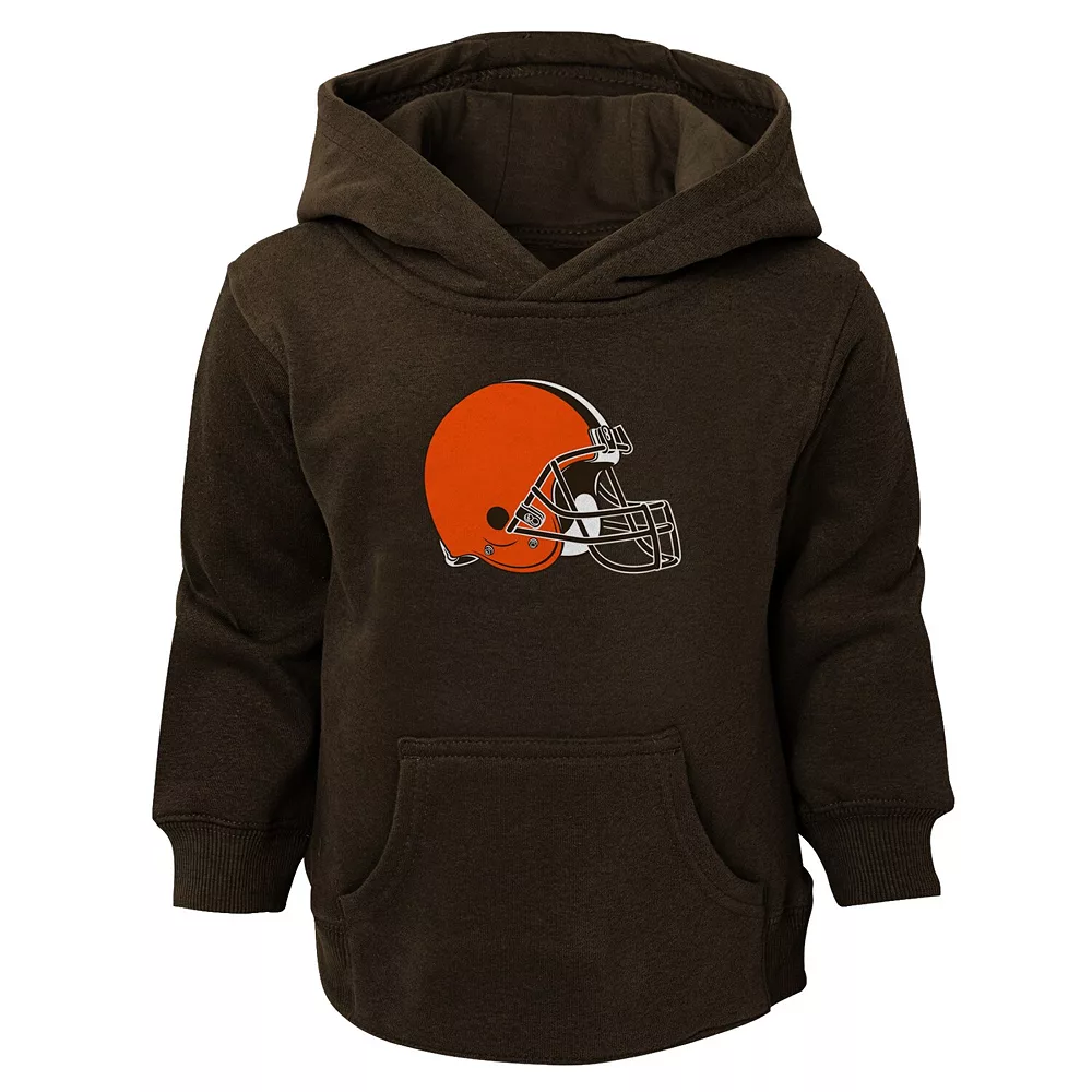 Toddler Brown Cleveland Browns Team Logo Pullover Hoodie 1 Toddler Brown Cleveland Browns Team Logo Pullover Hoodie