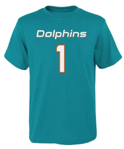 Youth Tua Tagovailoa Aqua Miami Dolphins Mainliner Player Name & Number T-Shirt -MLB Shop 4578246 ALT2