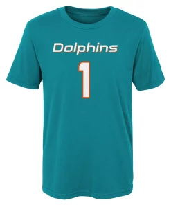 Preschool Tua Tagovailoa Aqua Miami Dolphins Mainliner Player Name & Number T-Shirt 5 Preschool Tua Tagovailoa Aqua Miami Dolphins Mainliner Player Name & Number T-Shirt -MLB Shop 4578331 ALT2