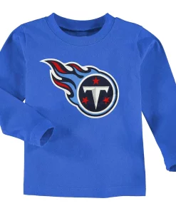 Tennessee Titans Toddler Team Logo Long Sleeve T-Shirt - Light Blue
