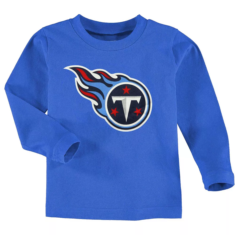 Tennessee Titans Toddler Team Logo Long Sleeve T-Shirt - Light Blue 1 Tennessee Titans Toddler Team Logo Long Sleeve T-Shirt - Light Blue