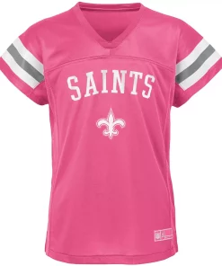 Girls Youth Drew Brees Pink New Orleans Saints Fashion Fan Gear V-Neck T-Shirt 5 Girls Youth Drew Brees Pink New Orleans Saints Fashion Fan Gear V-Neck T-Shirt -MLB Shop 4610373 ALT2