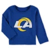 Toddler Royal Los Angeles Rams Team Logo Long Sleeve T-Shirt