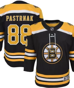 Youth David Pastrnak Black Boston Bruins Home Premier Player Jersey