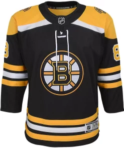Youth David Pastrnak Black Boston Bruins Home Premier Player Jersey -MLB Shop 4612589 ALT2