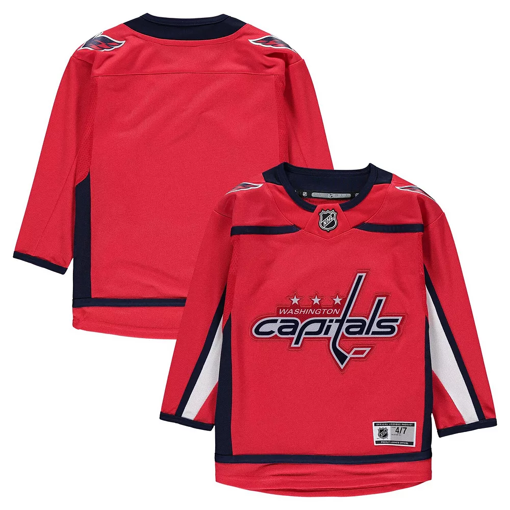 Preschool Red Washington Capitals Home Team Premier Jersey 1 Preschool Red Washington Capitals Home Team Premier Jersey
