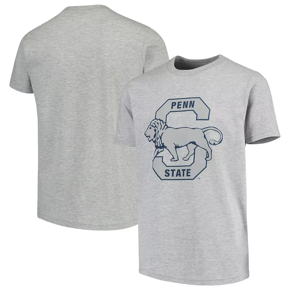 Youth Heathered Gray Penn State Nittany Lions Vault Logo Short Sleeve T-Shirt 1 Youth Heathered Gray Penn State Nittany Lions Vault Logo Short Sleeve T-Shirt