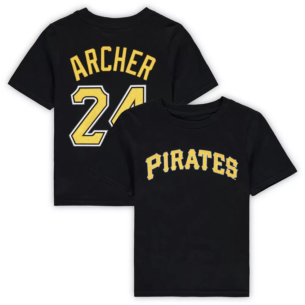 Preschool Chris Archer Black Pittsburgh Pirates Name & Number T-Shirt 1 Preschool Chris Archer Black Pittsburgh Pirates Name & Number T-Shirt