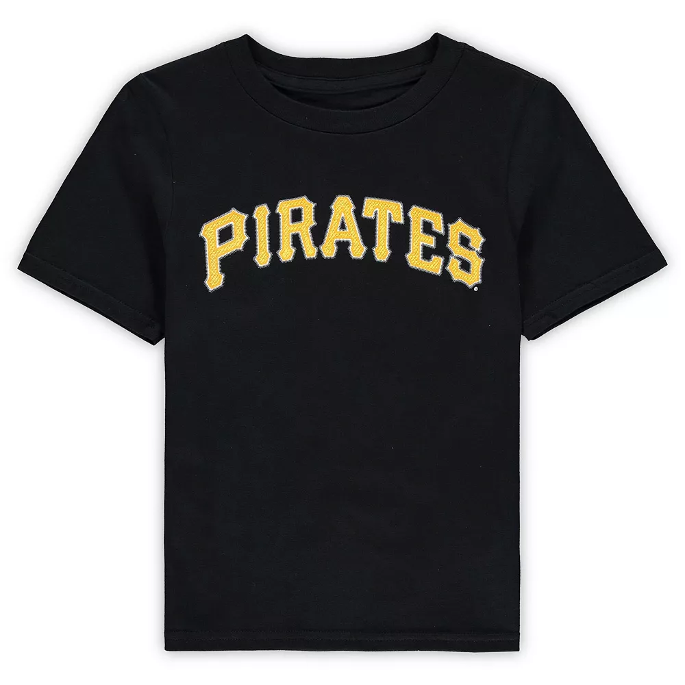 Preschool Chris Archer Black Pittsburgh Pirates Name & Number T-Shirt 2 Preschool Chris Archer Black Pittsburgh Pirates Name & Number T-Shirt - Image 2
