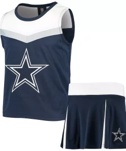 Youth Girls Navy Dallas Cowboys Two-Piece Spirit Cheerleader Set -MLB Shop 4640781 ALT