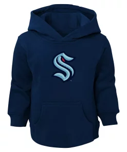 Toddler Navy Seattle Kraken Primary Logo Pullover Hoodie