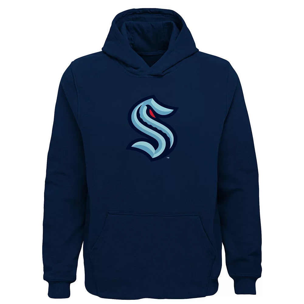 Preschool Navy Seattle Kraken Primary Logo Pullover Hoodie 1 Preschool Navy Seattle Kraken Primary Logo Pullover Hoodie