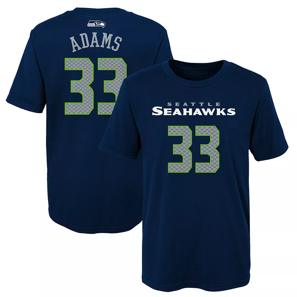 Preschool Jamal Adams College Navy Seattle Seahawks Mainliner Player Name & Number T-Shirt 1 Preschool Jamal Adams College Navy Seattle Seahawks Mainliner Player Name & Number T-Shirt