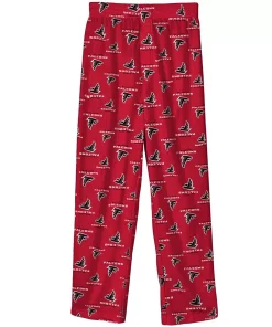 Youth Red Atlanta Falcons Team Color Pajama Pants